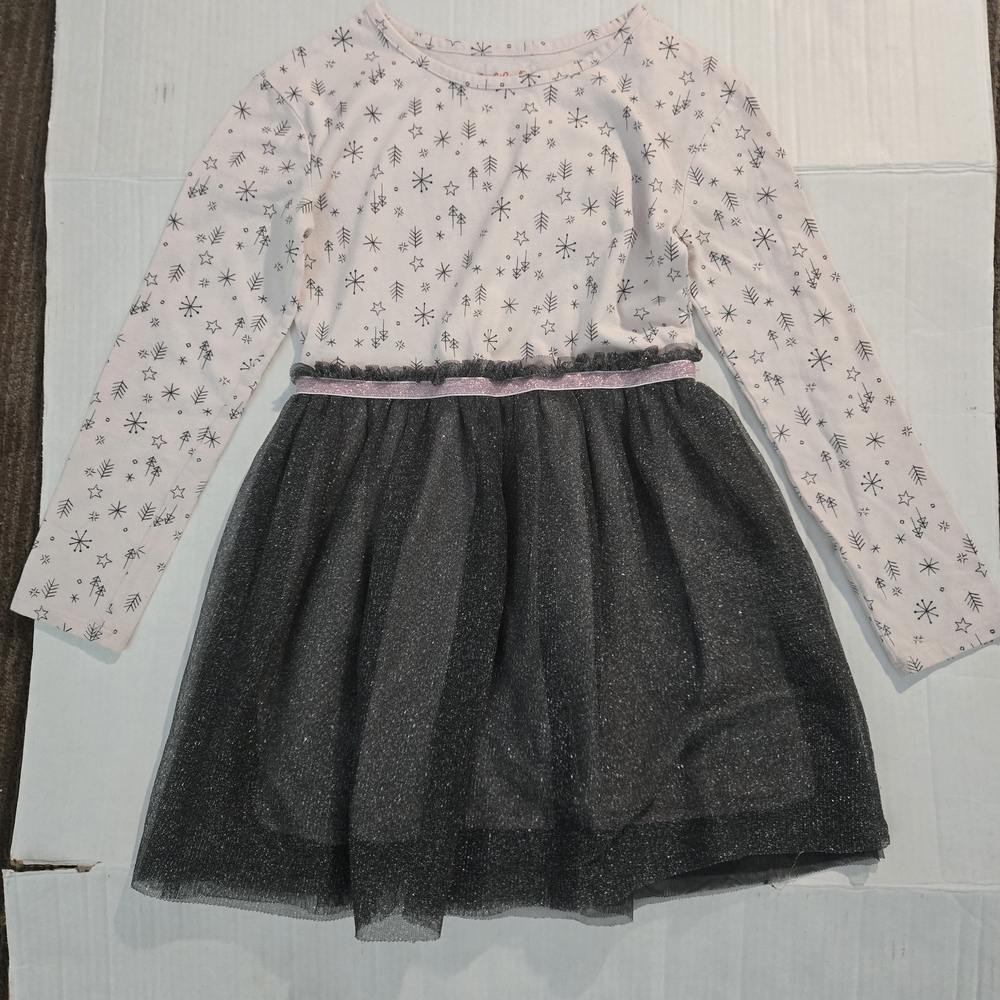 Cat & Jack Starry Pink and Black Formal Dress